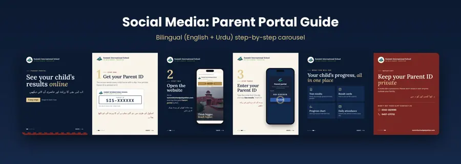 Parent portal guide carousel