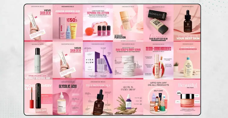 Product listings: Beauty and cosmetics listings