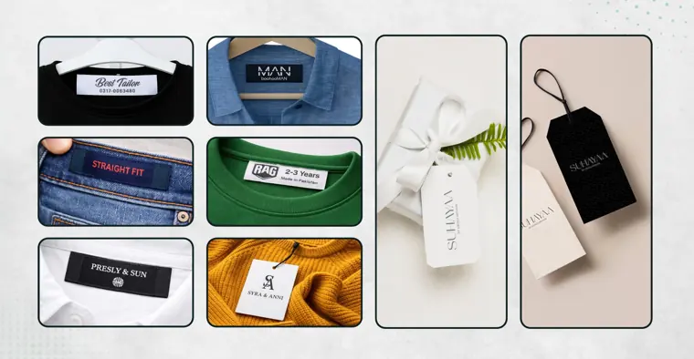 Hang tags: Clothing hang tags and labels