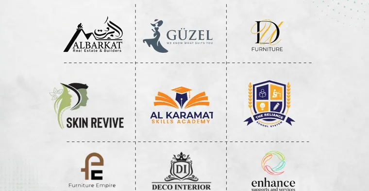 Logo design: Al Barkat, Güzel, Skin Revive, Al Karamat and more
