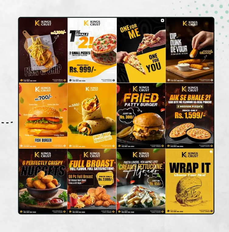 Kings Crust: Fast food social media