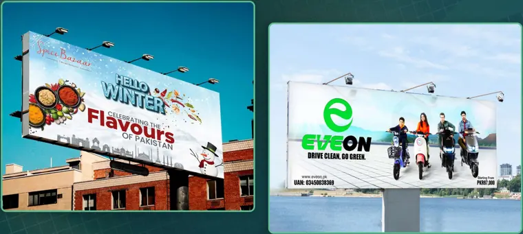 Billboards: Spice Bazaar and Eveon