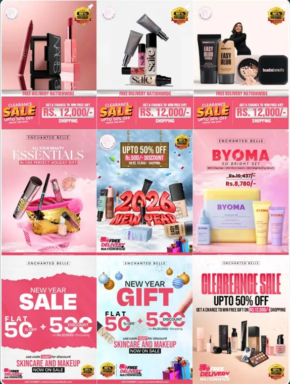 Enchanted Belle: Beauty e-commerce sale campaigns